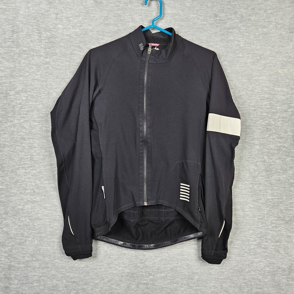 Rapha Proteam Unisex Adult Full Zip Black Cycling Jacket Size M